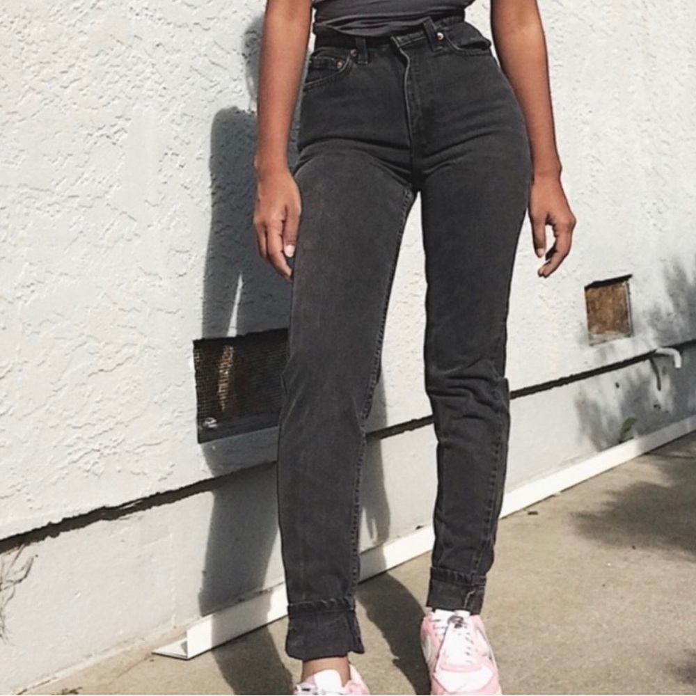 Levi's® 512 black Vintage 90s Orange Tab Jeans Size 7/25”